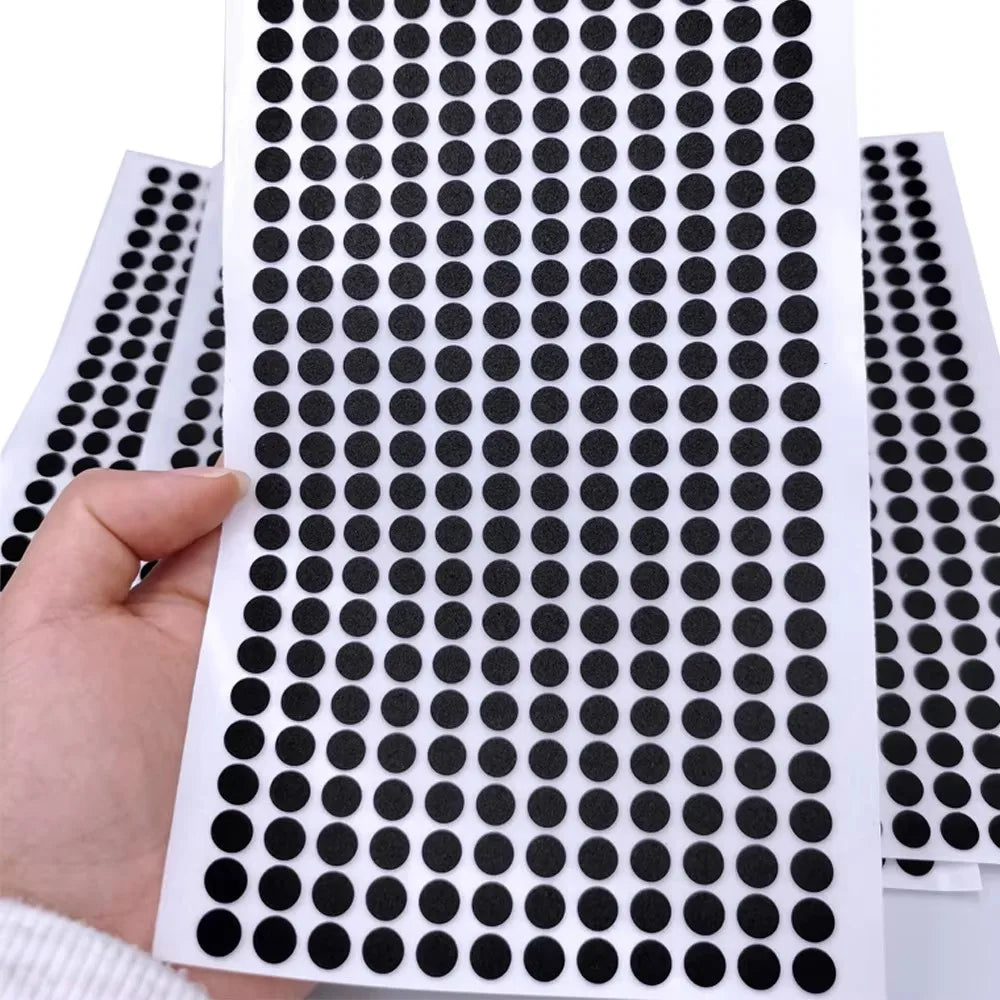 500/1000pcs Black Eva Foam Dot Round Shape 7mm Single Sided Self Adhesive Foam Tape for Craft DIY Office