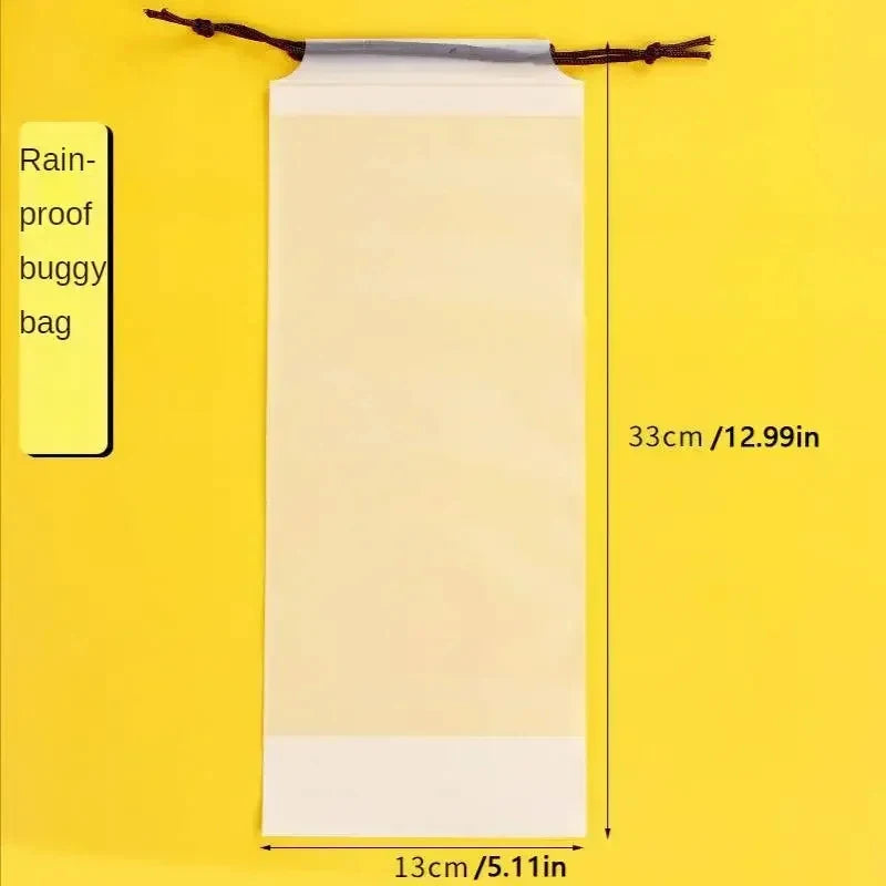 10/30/60pcs Beam Mouth Waterproof Umbrella Storage Plastic Bag Drawstring Bag Translucent Bag Storage Vehicle-Mounted Wet Bag