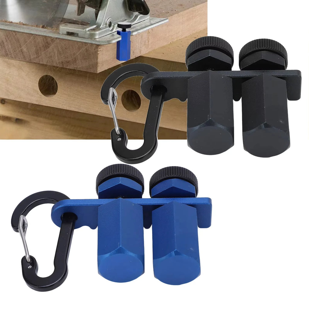 Auxiliary Clamp Stair Gauge Aluminum Alloy Hex Flat Gauge with Thumb Screw for Framing Metal Fabrication Layout Attachment