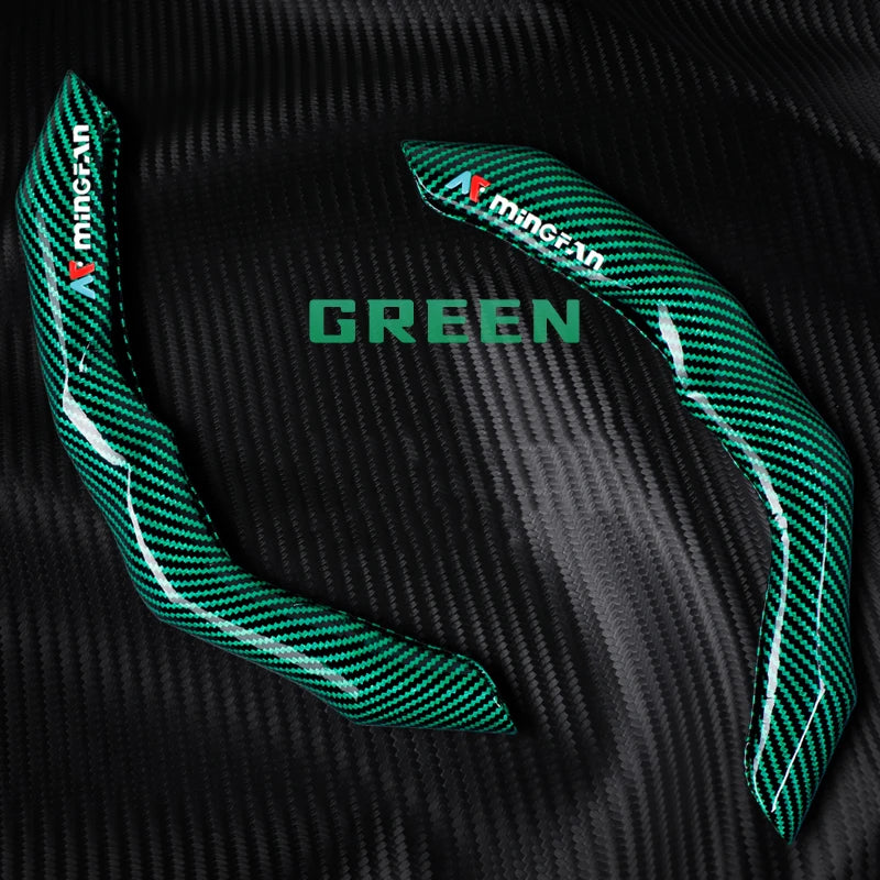 Car Steering Wheel Cover Universal Carbon Fiber Car Steering Protector Anti-Slip Comfortable Sport Steering Wheel Cover