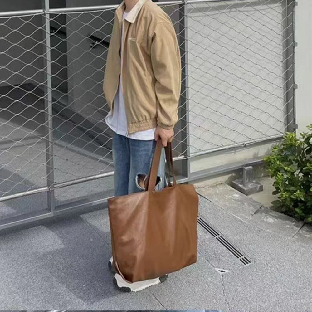 Large Capacity Tote Shoulder Bag Soft PU Leather Shopper Purses and Handbag NEW Designer Bags for Women Commuting Shopper Female