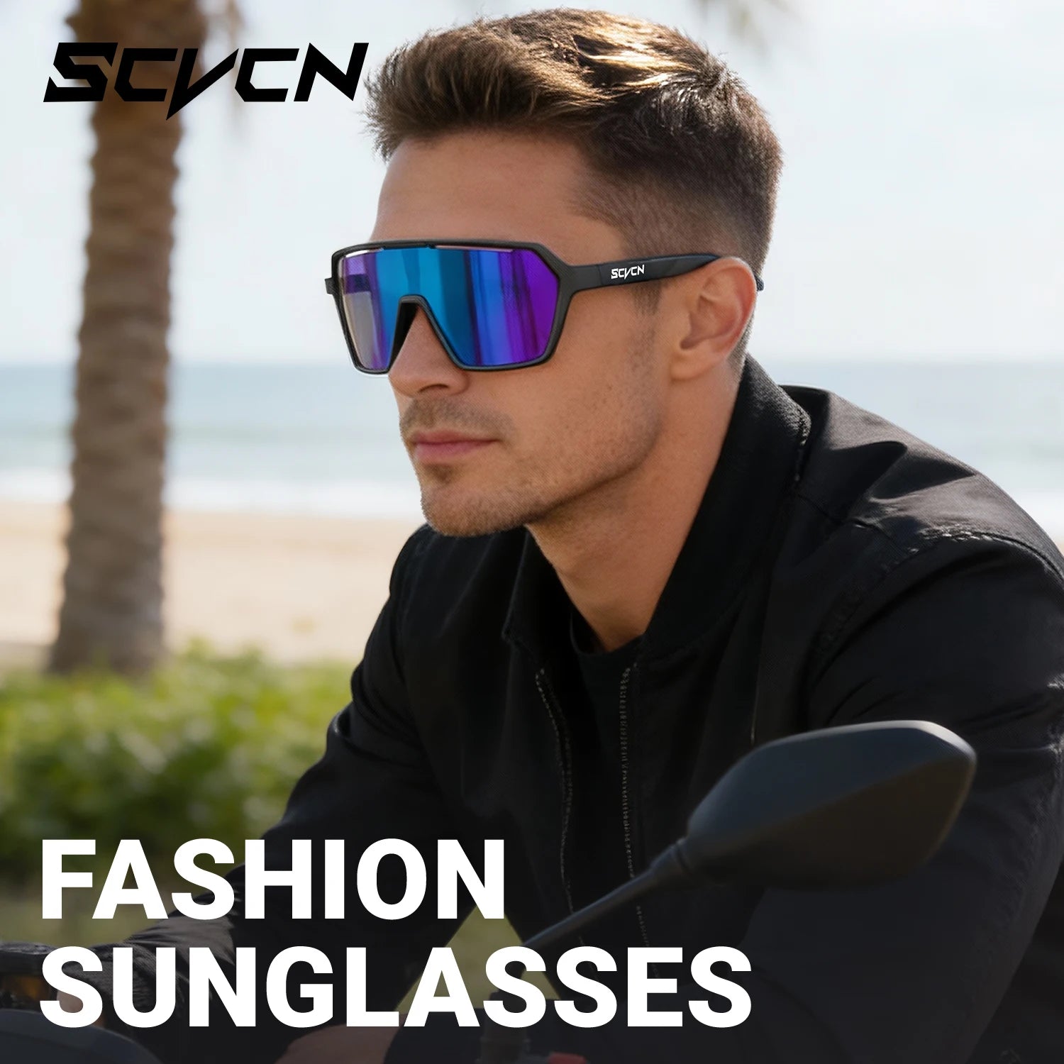 SCVCN Hiking Cycling Glasses Outdoor Running Sunglasses Stylish Hiking Driving Glasses MTB Racing and Casual Sports Sunglasses