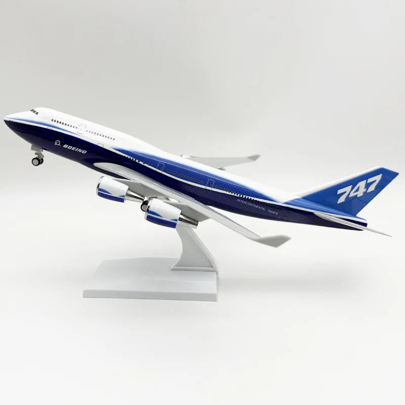 30cm Scale Plane 1/250 B747 Series Model Airplane Toy Resin Diecast Airplanes Building Kit (With Stand) Aviation Toys for Boys