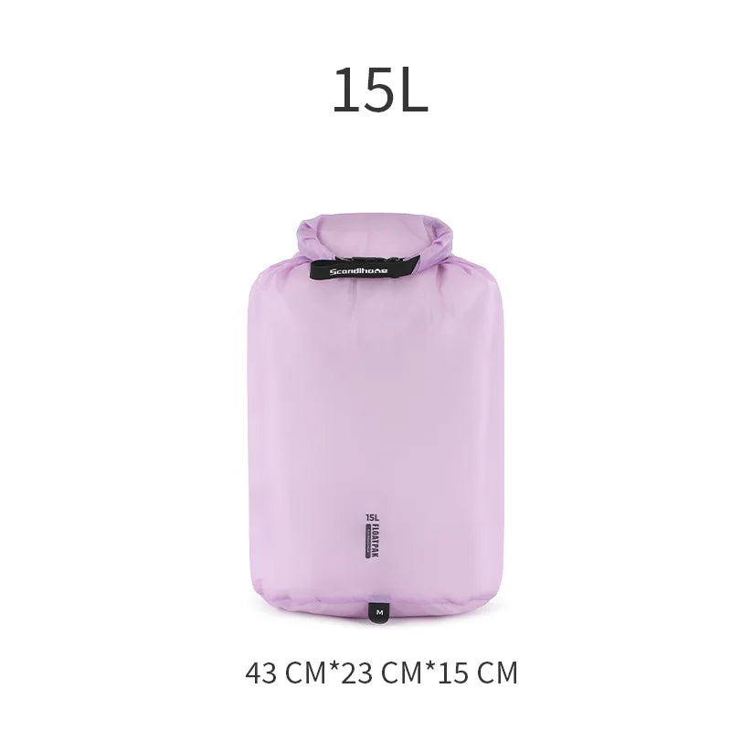 Waterproof Dry Bag Ultralight Clothing Storage Bag Lightweight Roll Top Travel Packing Organizer for Luggage Swimming Outdoor