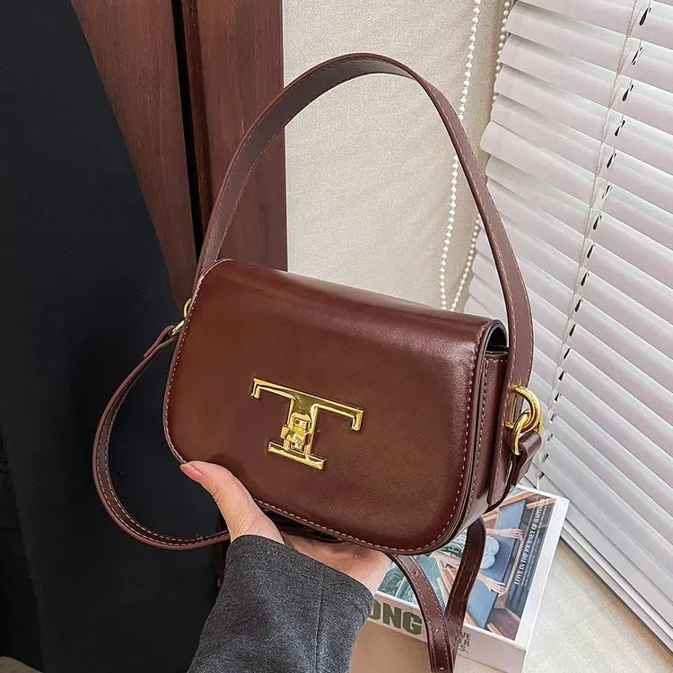 Elegant Leather Classic Designer Paris Diaper Bags Women'S Stylish Casual Shoulder Bag Large Capacity Trendy
