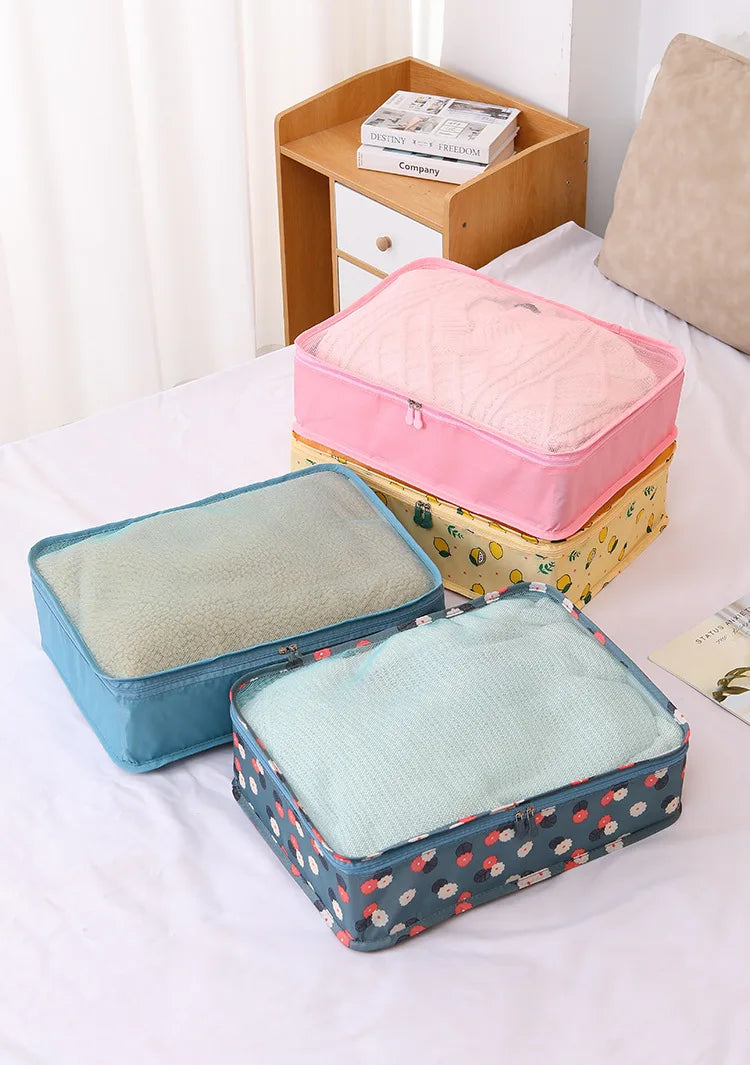 Travel Storage Bags Luggage Clothes Sorting Pouches Trip Classification Fabric Bags For Garments Underwear And Panties