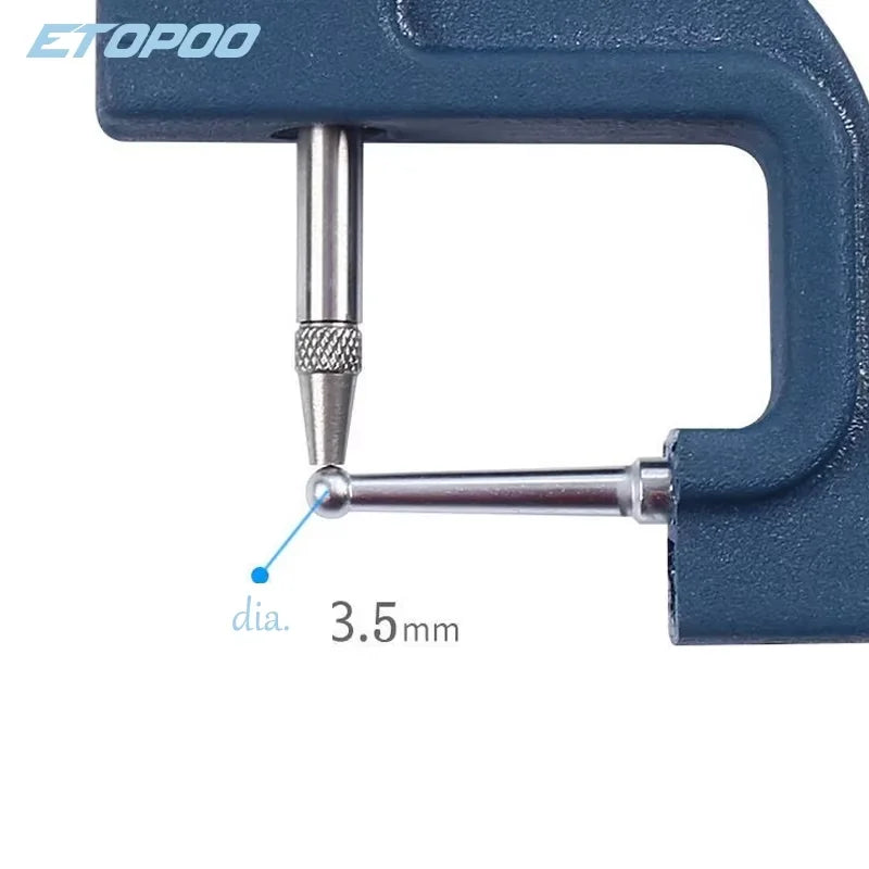 Professional Digital Display Thickness Gauge Range 0-10mm Accuracy 0.01mm Thickness Measurer for Pipe Tube Thickness Anvil
