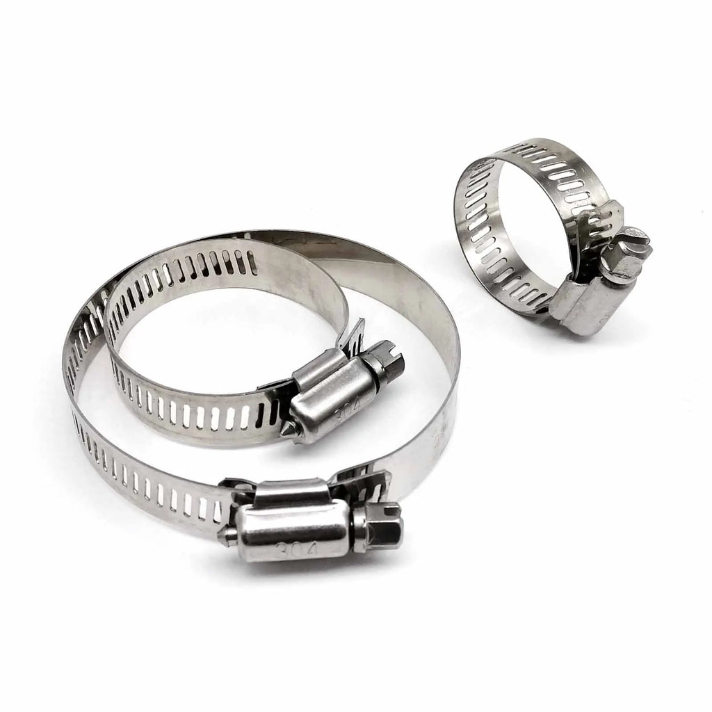 304 Stainless Steel Water Pipe Plumbing Tube Fuel Line Adjustable Hose Clamp Worm Gear Screw Drive Hose Clip Cable Tie 6mm-152mm