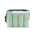 Leakproof Refillable Travel Bottles Set Squeeze Tubes Portable Multipack 5 Pieces with Labels for Travel Camping Gym Hotel