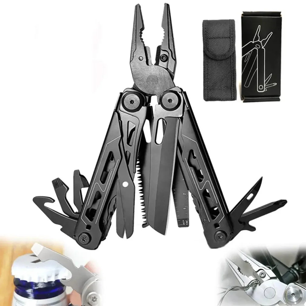 Multi-purpose Outdoor Folding Pliers Stainless Steel Folding For Outdoor Camping Bottle Opener Mobile Phone Repair Hand Tool