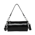 Women's Column Shape Stylish Commute Solid Candy Color Tote Pillow Bag 2025 New Casual Versatile Wax Leather Crossbody Bags
