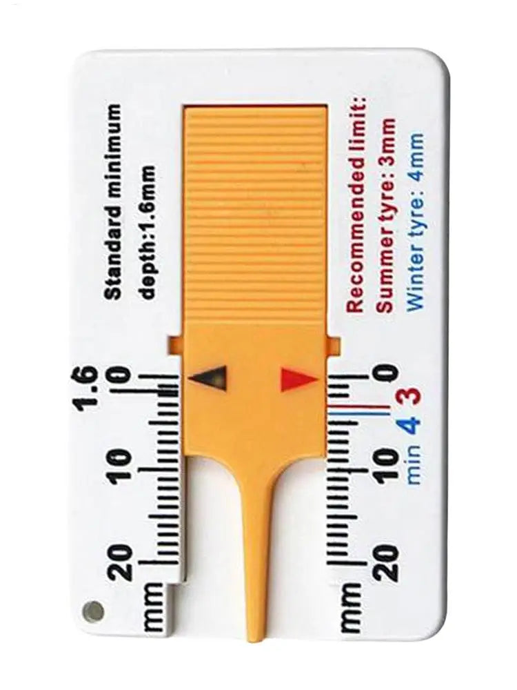 Car Wheel Tire Depth Gauge Tire Tread Depth Measuring Tool 0-20 Mm Tyre Tread Checker Portable Tire Depth Accurate Measurement