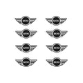 Mini Badge Aluminum 3D Car Audio Stickers For Mini Cooper JCW Works F54 F55 F56 F57 F60 R50 R52 R53 R55 R56 R57 R58 R59 R60 R61
