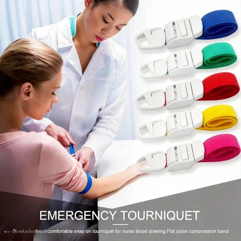 Buckle Type Medical Tourniquet Quick Release First Aid Bandage Life Saving Hemorrhage Control for Camping Hiking Safety Survival