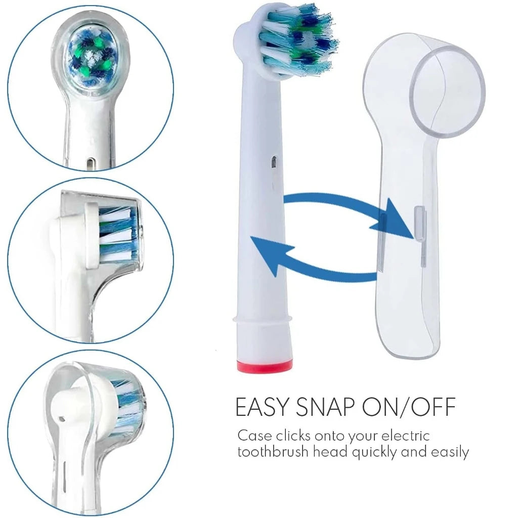 4 Pack Travel Electric Toothbrush Protective Cover Case Oral Hygiene Toothbrush Head Cap Suit for Portable Toothbrush