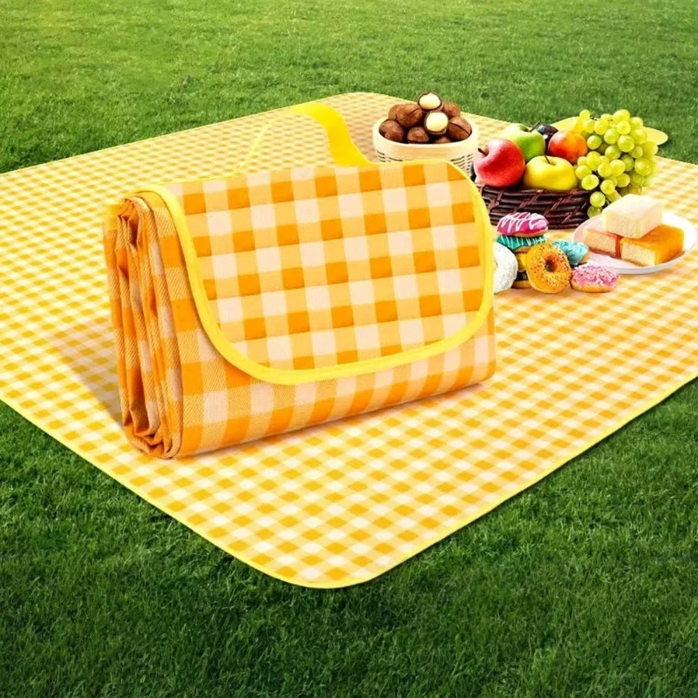 Portable Waterproof Polyester Picnic Mat Lightweight Picnic Blanket Beach Mat Multi-purpose Outdoor Camping Supplies