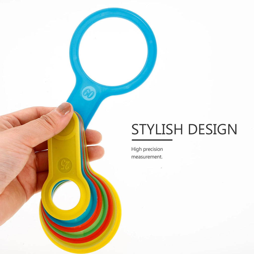 2Sets Fruit Diameter Measuring Ring Plastic Fruit Gauge Circles Easy Accurate Size Grading Tool Diameter Measuring Tool