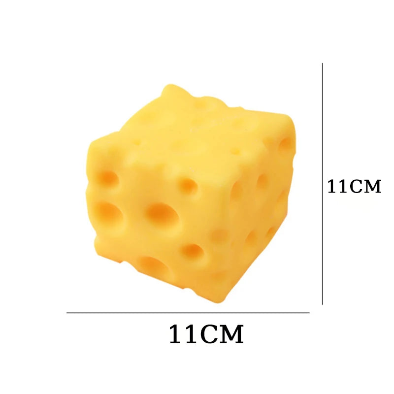 5/7/11Cm Cheese Squeeze Toy Hand Squeeze Soft Slow Rebound Feature Bendable Resilient Exquisite Appearance Safe Material