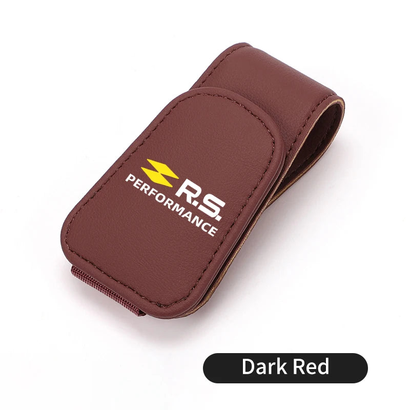 Magnetic Car Glasses Holder Sunshade Platep Card Ticket Clip For Renault Arkana Captur Twingo Talisman RS Line Logan Duster