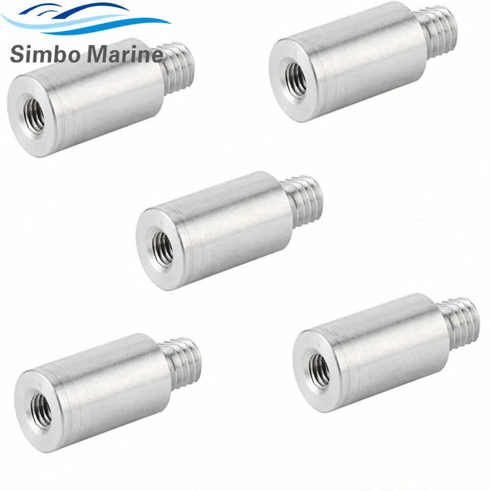 10Pcs Boat Anodes Zinc Pencil Rod Fits for Volvo Penta Marine Engine 3838499 800476 804107 838929 858501 18-6001