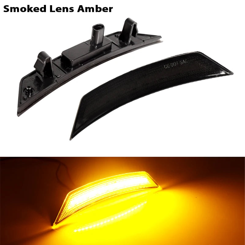 iJDM Amber Yellow 12V Front Side Marker LED Lights For 2021-2022 Chevy Trailblazer Front Bumper Turn Signal Lamp,White