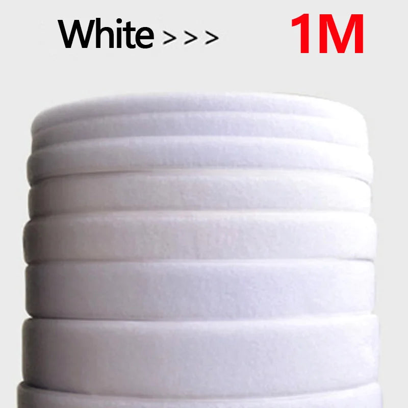 25Meter Reusable Magic Nylon Strip Household Hook and Loop Non-Adhesive Fastener Tape DIY Sewing Accessories 20/25/30/50mm white