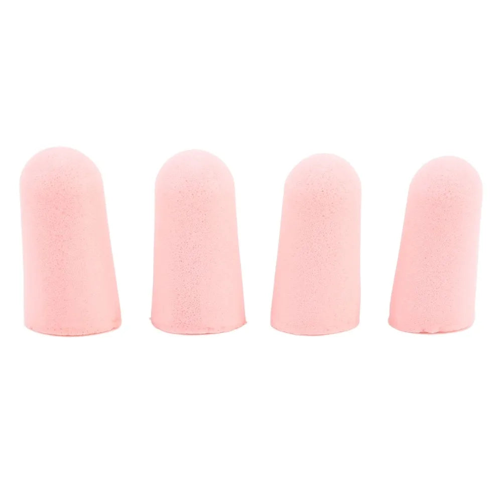 60Pcs Slow rebound memory foam Foam Ear Plugs Effective noise blocking Pink Noise Cancelling Earplug Skin-friendly soft texture