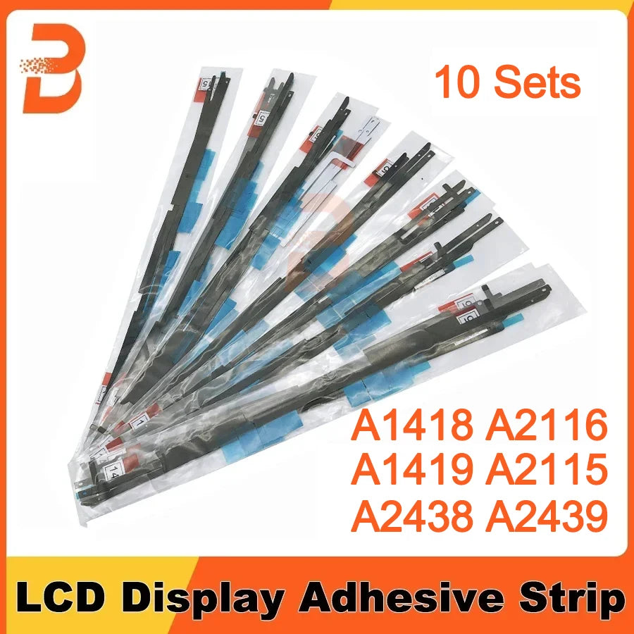 10 Sets New For iMac 21.5" A1418 A2116 27" A1419 A2115 24" A2439 A2438 LCD Display Adhesive Strips Sticker Tape 2012-2021 Year