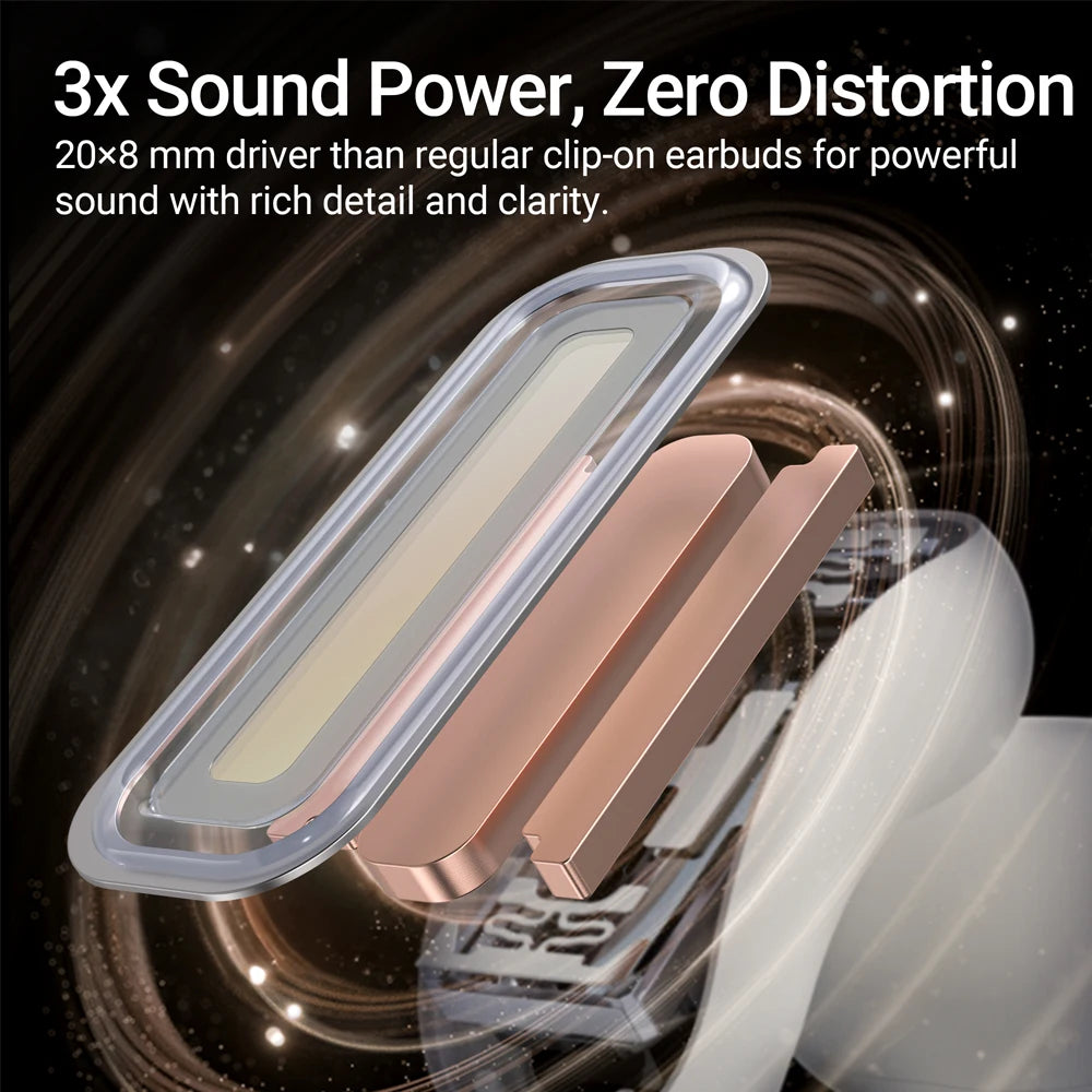 ACEFAST FA006 Open-Ear Clip Wireless Bluetooth 5.4 Earbuds & Dual Mics Call Noise Reduction SBC AAC Music Sports Sound Earphones