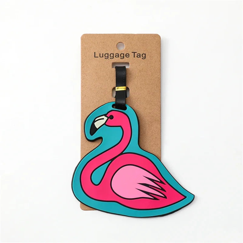 Travel Accessories Luggage Tag Creative Corgi &Cat Suitcase Fashion Style Portable Travel Hanging Tags and Anti Loss Signs