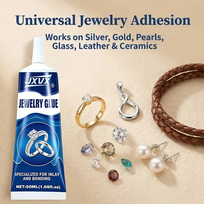 B7000 Jewelry Adhesive for Gemstones: 50 ml (1.68 fl oz) – Glue for Crafting Beaded, Rhinestone, and Diamond Accessories