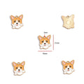 12pcs Alloy Drip Oil Cute Pet Dog Jewelry DIY Pendant Earrings Necklace Accessories Keychain Pendant Handmade