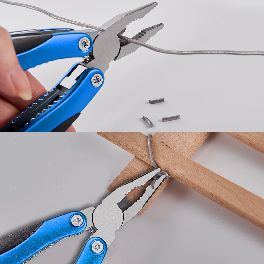 Pocket Multitool Pliers Knife Portable Hand Tool Pliers Screwdriver for Outdoor Survival Camping Fishing Hunting Hiking