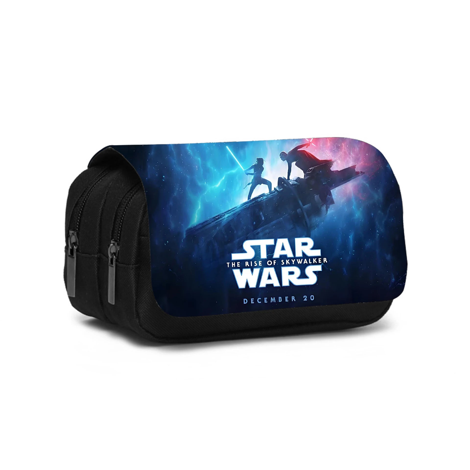Star Wars Movie Double layered Pencil Case Large Capacity Stationery Organizer Bag for Boy Girls and Students Pen Bag