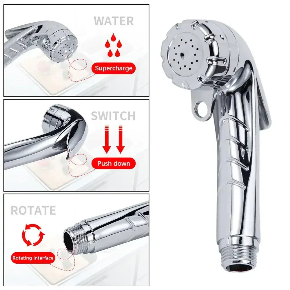 Camper Accessories Adjustable Shower Head Faucet Sprinkler Handheld Spray Nozzle for Outdoor Camping Car