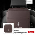 Car Seat Storage Bag Chair Back Water Cup Tissue Storage Box For Lincoln Mondeo MKC MKZ MKX MKT Aviator Navigator