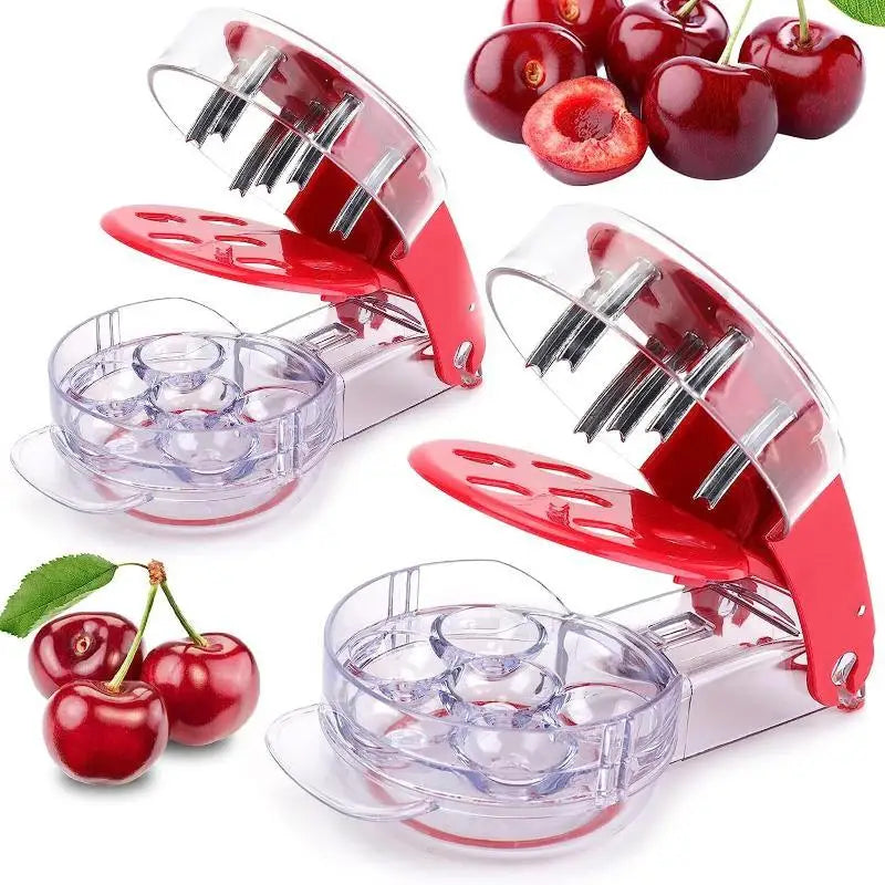 For Home Baking Jam Making Cherry Pitter Tool 6 Slots Fast Pit Removal Food Grade Material