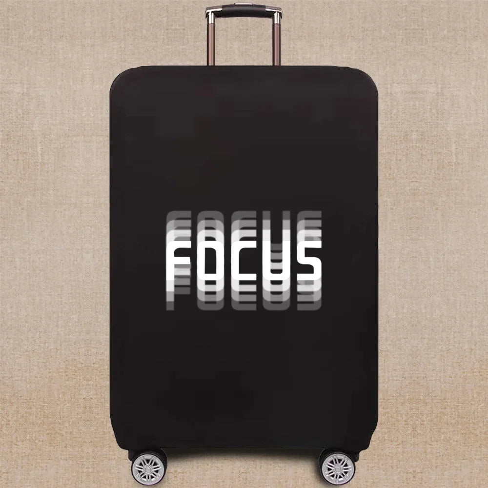 Travel Accessories Luggage Case Suitcase Dust Protective Cover 18-28 Inch Text Pattern Series Trolley Case Elastic Cover