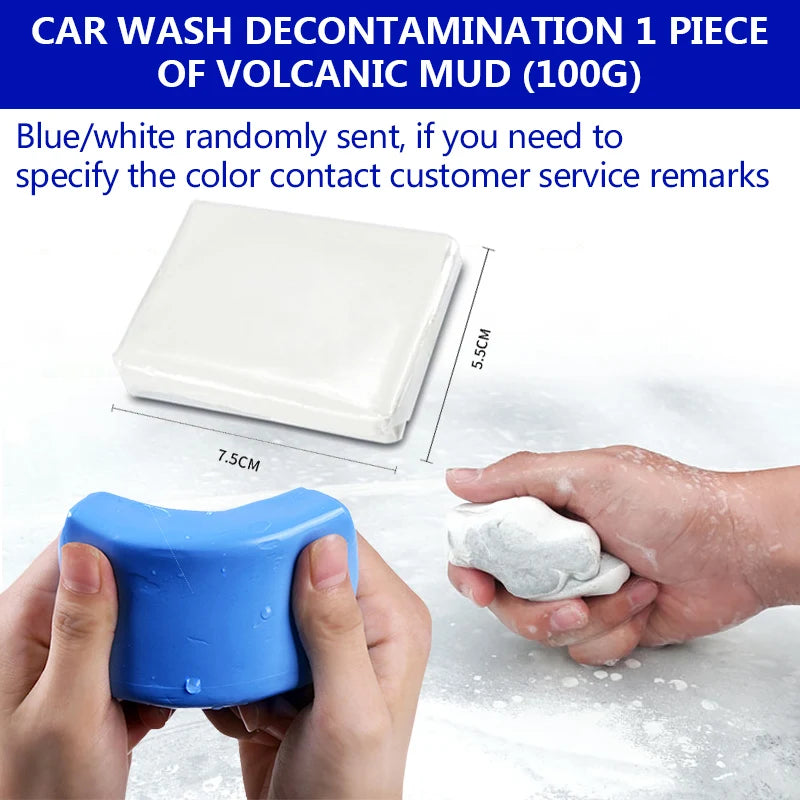 Car beauty grinding clay disk magic decontamination car wash clay remove fly paint clay cloth wiping car artifact tools