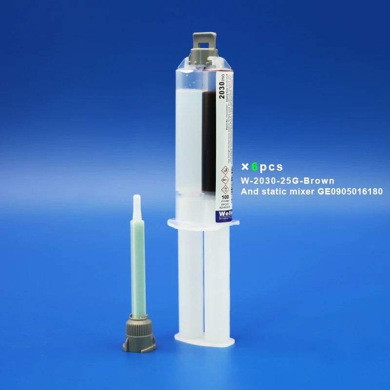 New Brown 2030 AB Epoxy Adhesive Bonding Sealant Repair 100 Minutes Standard Slow Cure Umber Resin With Hardener 25g 2 Part Glue