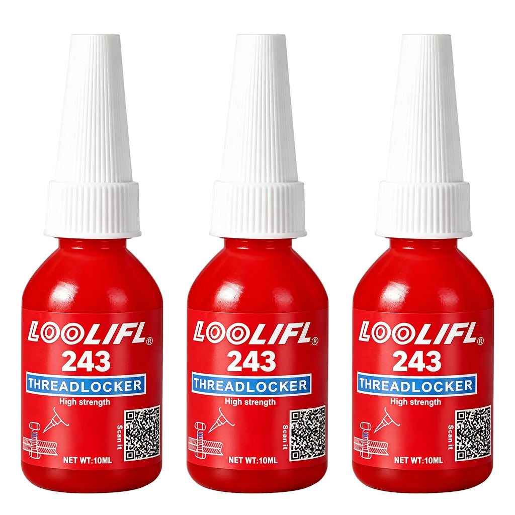Industrial Grade 243 271 Threadlocker Anaerobic Glue Medium High Strength Anti Loosen Rust Seal Metal Screw Adhesive 10ML 50ML