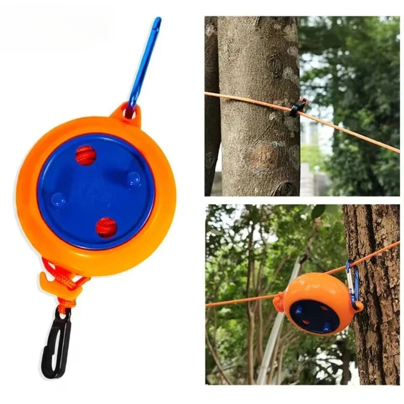 1/2Pcs Clothesline Laundry Drying Rope Outdoor Clothes Line Windproof Anti-slip Retractable Cord for Hotel Camping Accessories