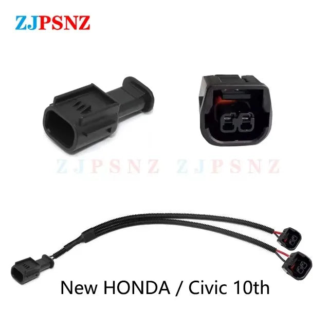 Car Horn Adapter Pigtail Socket Female Male Plug Horn Wiring Harness Female Male Plug Non-Destructive 1 to 2 Split Horn Adapter