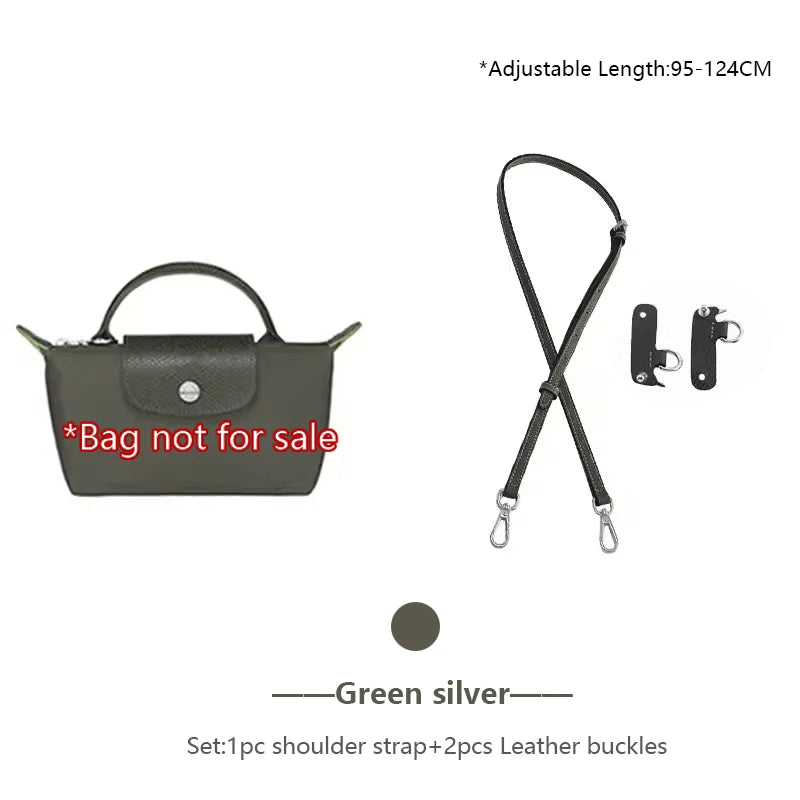 Genuine Leather Bag Shoulder Strap For Longchamp Mini Bag Crossbody Bag Strap Adjustable Bag Belt Bag Replacement Accessories