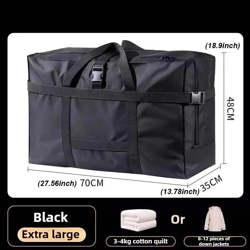Large Capacity Foldable Hand Luggage Storage Bag Waterproof Moving Packing Bag Folding Oxford Cloth duffel bag traveling Bags