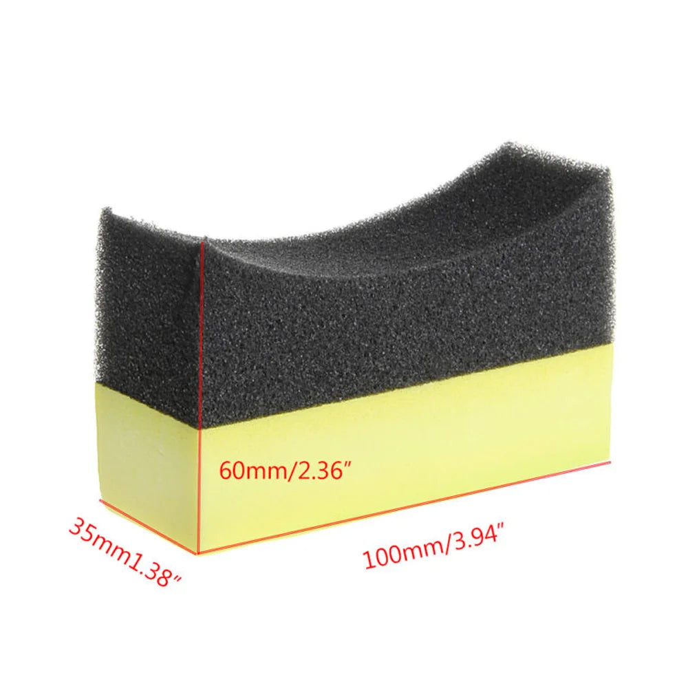 Auto Tire sponge Car Cleaning tool Curved foam Dressing applicator Kit Multifunctional Parts Professional Tools