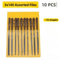 10pcs 140mm Mini Needle File Set DIY Wood Rasp File Needle Jewelry Polishing Carving Diamond File Handy Tools Ceramic Crafts