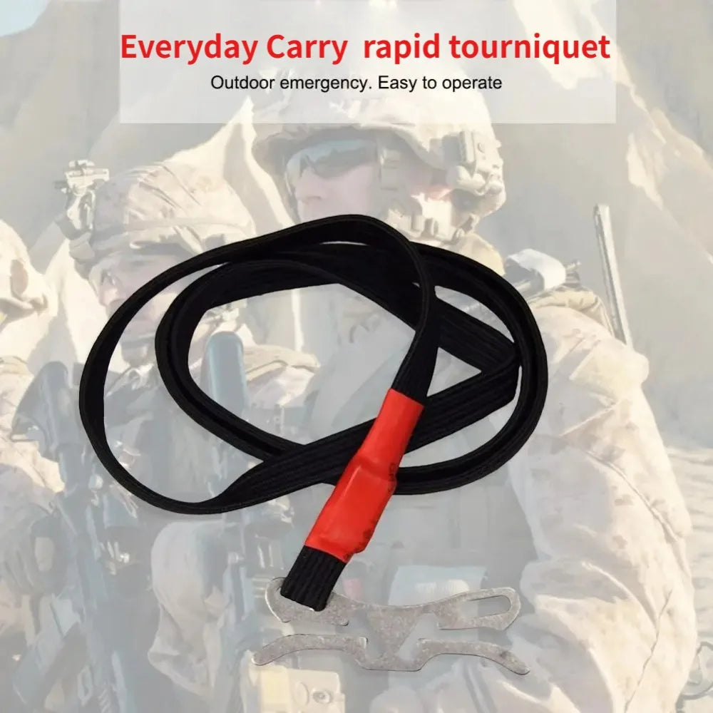 First Aid Elastic Ropes Fast Hemostasis Outdoor Tourniquet Tools Belt Survival Equipment Combat Application Camping Supplies