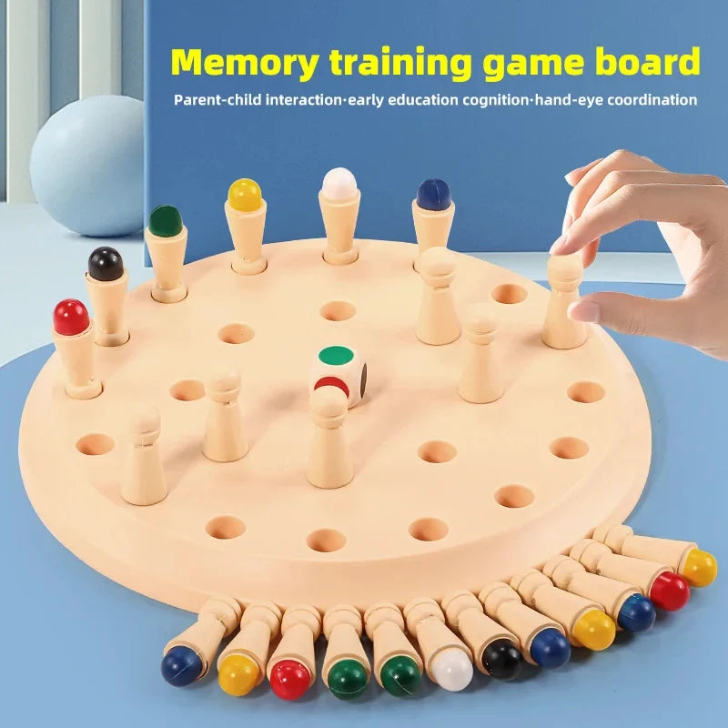 Memory Chess Game, Kids Early Educational Toy, Parent-Child Desktop Board Game for Boys Girls Kindergarten Learning