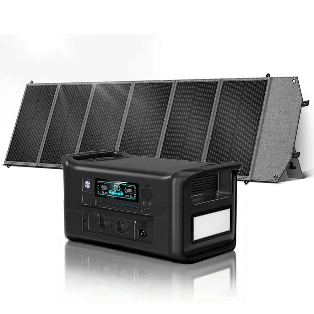 CTOLITY 345Wh/1024Wh/2048Wh Generator Portable Mobile Power Station 400W Solar Panel For Outdoor Camping Energy Storage